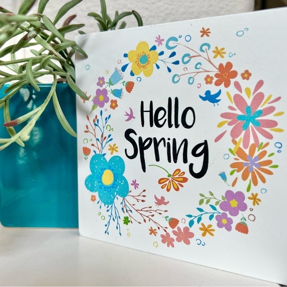Colorful 'Hello Spring' Floral Decor - Picture 1 of 4